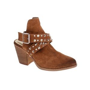 Chinese Laundry Rusty Brown Small Town Suede Bootie Woman’s Size 6 NEW